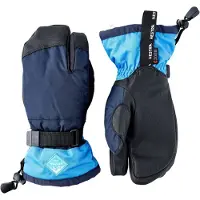 Hestra Gauntlet CZone, 3 doigts gants de ski, junior, bleu