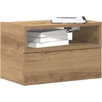 vidaXL Tables de chevet murales 2 pcs chêne artisanal 45x26x28,5 cm