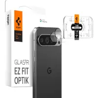 Spigen Optik Pro EZ Fit Lens Protector lot de 2 pour Google Pixel 9 Pro - Transparent