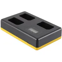 Sony Chargeur USB triple (Chargeur de batterie d'appareil photo), Alimentation pour appareil photo, Noir