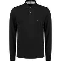 Tommy Hilfiger T-Shirt '1985 REGULAR LS POLO' rouge / rouge foncé / noir / blanc