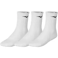 Mizuno Unisexe, Chaussettes de sport, Training 3 P Socks (35 - 37), Blanc