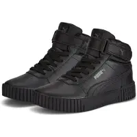 Puma Bottes Carina 2.0 Mid Jr pour femmes, modèle noir, à lacets, chaussures de loisirs