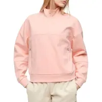 Superdry Sport Tech Relaxed Half Half Zip Sweatshirt Orange L Femme