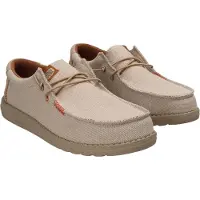 HeyDude Wally Coastline Jute Hommes Chaussures basses Argent Taille 43