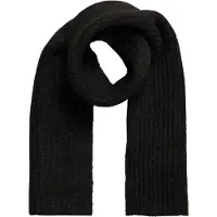 Superdry Vintage Ribbed Scarf Noir Femme