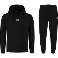 Emporio Armani Survêtement noir / blanc