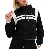 Ellesse Perna Cropped Tracksuit Jacket Noir S Femme