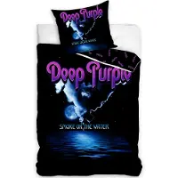 Carbotex Draps de lit en coton Deep Purple - Smoke on the Water