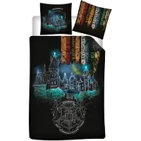 Harry Potter Parure De Lit - Harry Potter - Poudlard - 140x200cm - 100% Microfibre - Enfant