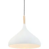Mexlite Suspension - blanc - Bjorr - bois métal - Ø 33cm - E27 - 7730W -