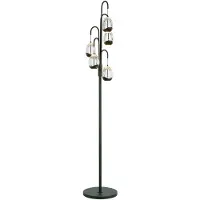 Highlight Lampadaire Clear Egg noir 5 lumières