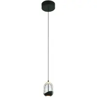 Highlight Suspension Clear Egg noir simple Ø 13cm