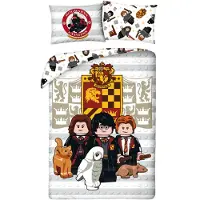 MCU Cotton Bed Linen 140 x 200 cm + Pillowcase 70 x 90 cm Lego Harry Potter