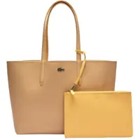 Lacoste sac à épaule sac shopper Anna Shopping Bag Croissant Cornsilk beige