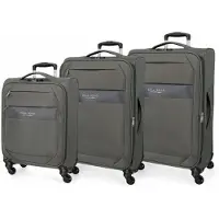 Joumma Bags Set de sacs de voyage textiles ROLL ROAD ROYCE Gris / Gris, 55-66-76cm, 5019422