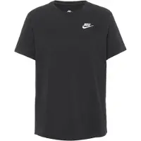 Nike T-shirt 'Club Essential' noir / blanc