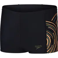 Speedo Plastisol Placement Swimming Boxer Noir 7-8 Years Garçon
