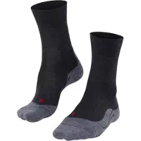 Falke Chaussettes de sport gris foncé / rouge / noir chiné