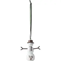 Kähler Hammershi Christmas Bauble Snow Man-h9.5 Cm Statue Blanc