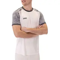 Jako Iconic Maillot manches courtes hommes - Blanc / Soft Grey
