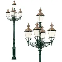Ks Verlichting Lampe de jardin nostalgique Monaco 5 lumières - vert