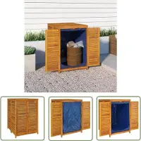 The Living Store Gartenbox 70x87x104 cm Massivholz Akazie