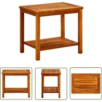 The Living Store Table basse 50x35x45 cm en bois massif d'acacia