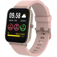 Forever Smartwatch, Montre Connectée Femme Homme, 1,7" 240x280 px Bracelet/Tracker d'Activité pour Android IOS, Étanche IP68, Podomètre, Or Rose