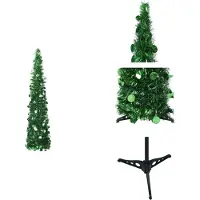 vidaXL Sapin de Noël Pop-Up artificiel Vert 150 cm PET - Sapins de Noël