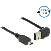 DeLOCK 83543 USB Kabel A -> Mini-B St/St 1.00m 90° sw
