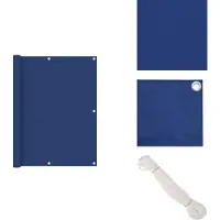 vidaXL Paravent de balcon Bleu 120x500 cm Tissu Oxford - Parasols & Ecrans solaires