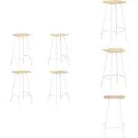 vidaXL Tabouret de bar 4 pcs en bois massif de manguier - Tabouret de bar
