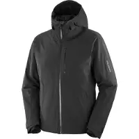 Salomon - Veste de ski imperméable et isolante en PrimaLoft - Highland Jacket M Deep Black pour Homme - Taille XL - Noir