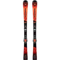 Rossignol - Packs (skis + fix) - Pack skis piste - Hero Multievent Nx 7 Gw Lifter Black Hot Red 2025 en Titane - Taille Enfant 141 cm - Rouge
