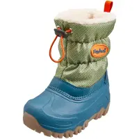 Playshoes Bottes de neige olive / pétrole / orange
