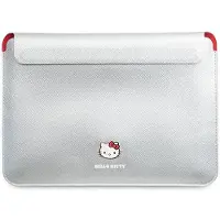 Hello Kitty Manchon HKCS14PGHDLMS 14" srebrny/argent PU Metal Logo (14", Apple), Sac pour notebook, Argent, Gris
