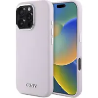 DKNY Dkhmp16Lsmchlp Iphone 16 Pro 6.3 Różowy/Pink Hardcase Liquid Silicone Small Metal Logo Magsafe
