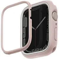 Uniq Coque Moduo avec lunette pour Apple Watch - 44 / 45 mm - Blush (Pink/White)