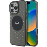 Mercedes Mb Case Star Pattern pour Iphone 16 Pro - Noir
