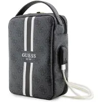 GUESS PU 4G Printed Stripes Sac de voyage universel - noir (Universel), Coque pour téléphone portable, Noir