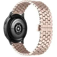 Beline Bracelet de montre connectée en métal nid d'abeille doré rose de 20 mm