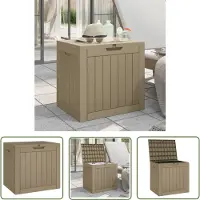The Living Store Jardinière Marron clair 55,5x43x53 cm Polypropylène