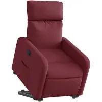 vidaXL Fauteuil relax avec releveur vin rouge Tissu