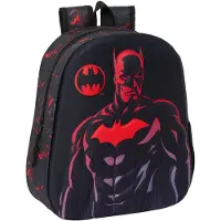 Batman Sac à dos 3D pour enfants Noir 27 x 33 x 10 cm