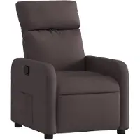 vidaXL Fauteuil relax brun foncé Tissu