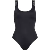 Calvin Klein pour femme. KW0KW02422 Maillot de bain dos nu Meta Legacy noir (M), Casuel, Beachwear, Nylon recyclé