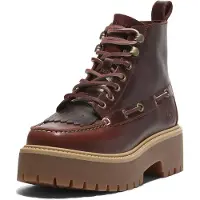 Timberland Bottes à lacets 'TB0A27YZEIW1 STONE STREET MID LACE UP BOOT BURGUNDY FULL GRAIN' bourgogne