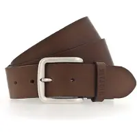 Mustang Ceinture brun foncé / argent