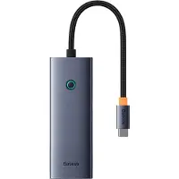 Baseus UltraJoy Concentrateur USB-C 5-en-1 - 4K 30Hz - 100 Watt recharge - Station d'accueil - Space Grey